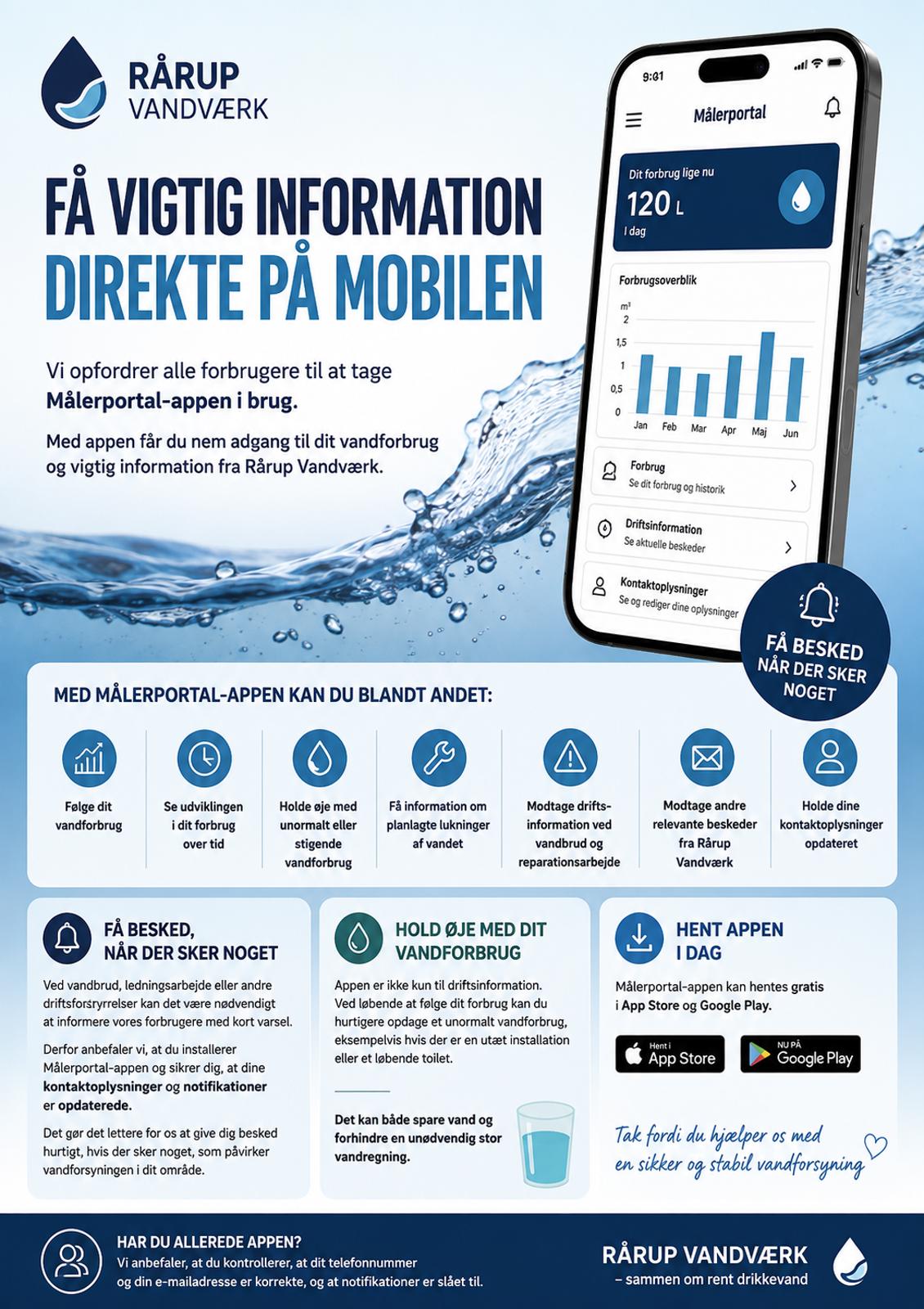 Få vigtig information direkte på mobilen